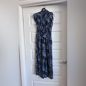 Rebecca Taylor 100% silk floral jumpsuit